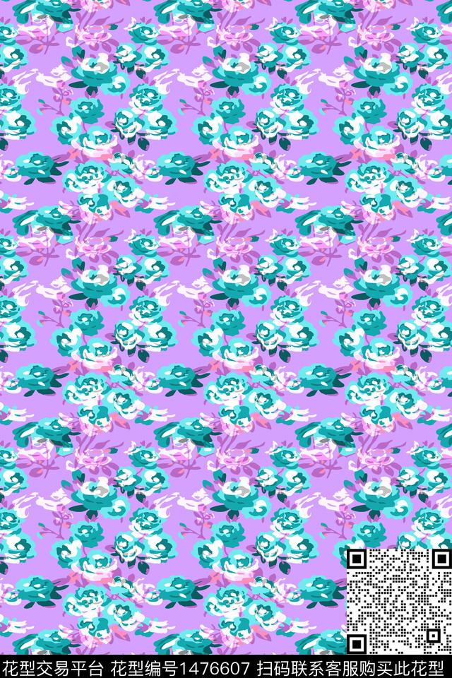 绿植树叶大牌风年轻女性数码印花华亿平台下载（图片编号: 1476607） - 瓦栏（Walan）