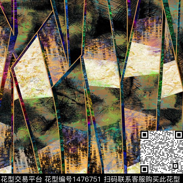 定位花抽象花卉数码定位花数码印花华亿平台下载（图片编号: 1476751） - 瓦栏（Walan）