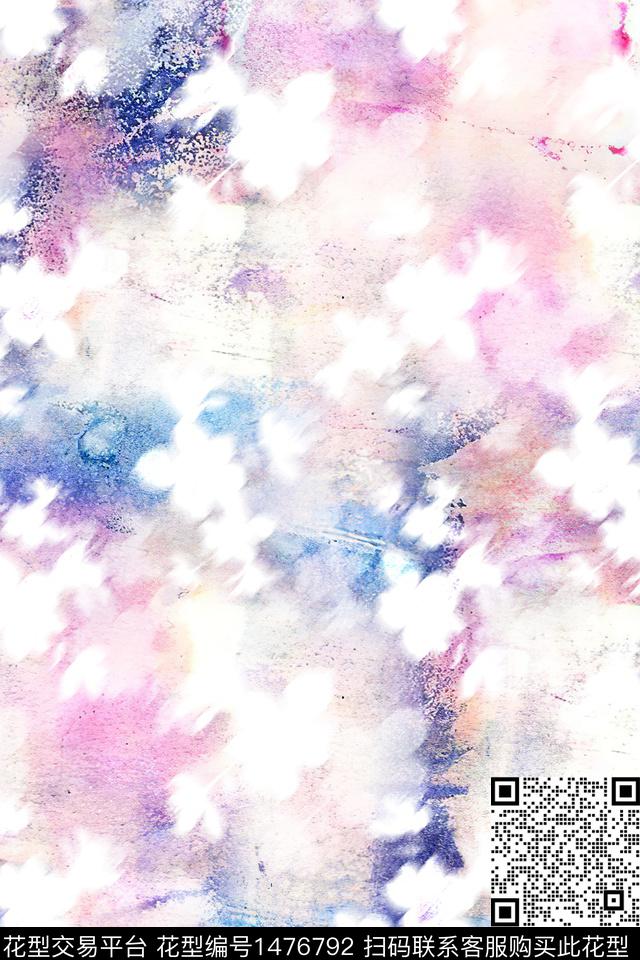 肌理绿植树叶雪纺数码印花华亿平台下载（图片编号: 1476792） - 瓦栏（Walan）