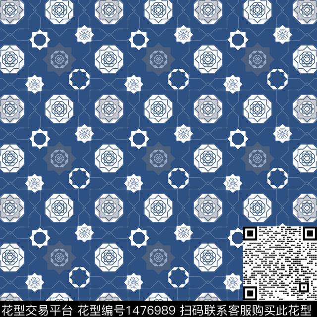 几何传统纹样棋盘格纹传统印花华亿平台下载（图片编号: 1476989） - 瓦栏（Walan）