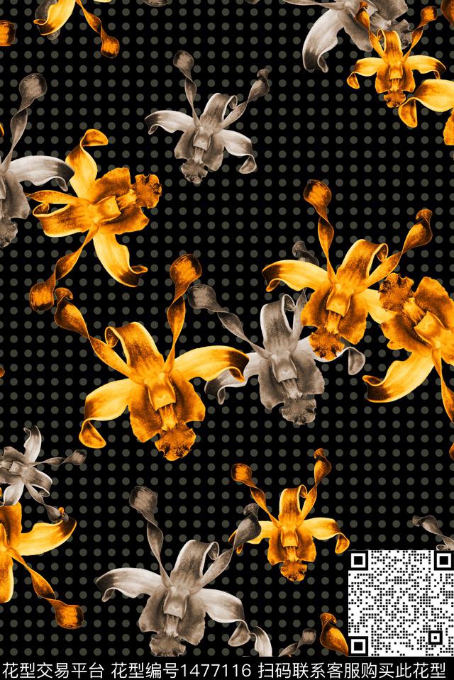 绿植树叶春夏华亿平台大牌风数码印花华亿平台下载（图片编号: 1477116） - 瓦栏（Walan）