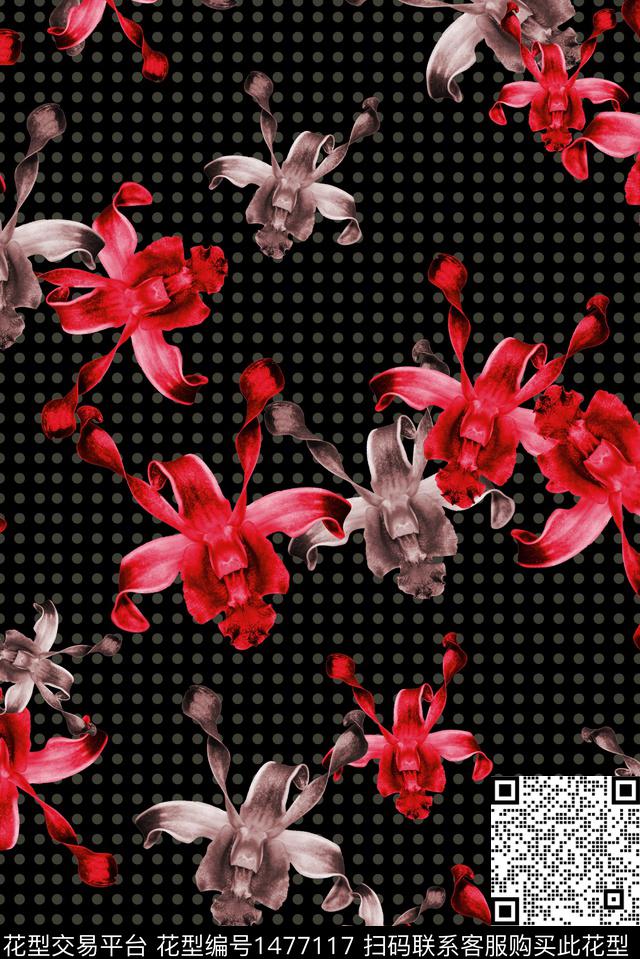 绿植树叶春夏华亿平台大牌风数码印花华亿平台下载（图片编号: 1477117） - 瓦栏（Walan）