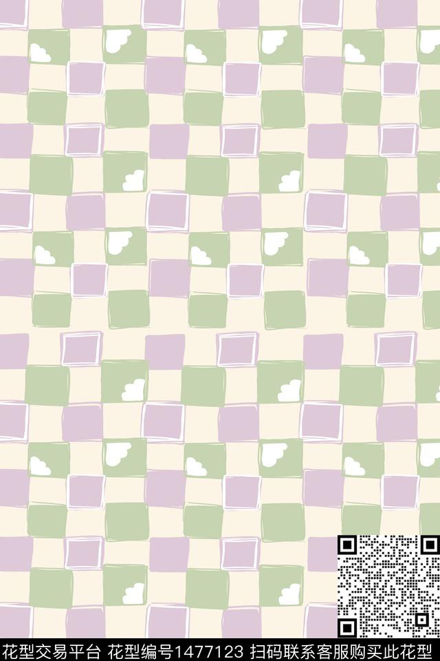 菱形几何格子传统印花华亿平台下载（图片编号: 1477123） - 瓦栏（Walan）