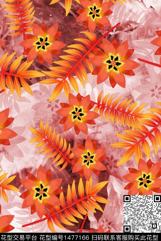 数码华亿平台时尚民族风数码印花华亿平台下载（图片编号: 1477166） - 瓦栏（Walan）