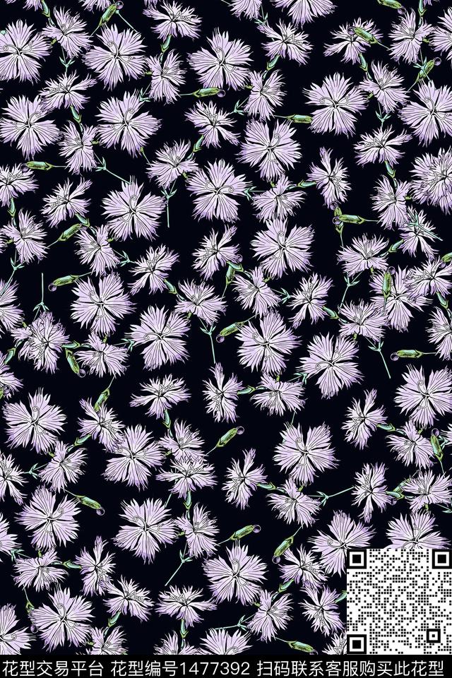 女装大牌风小碎花数码印花华亿平台下载（图片编号: 1477392） - 瓦栏（Walan）