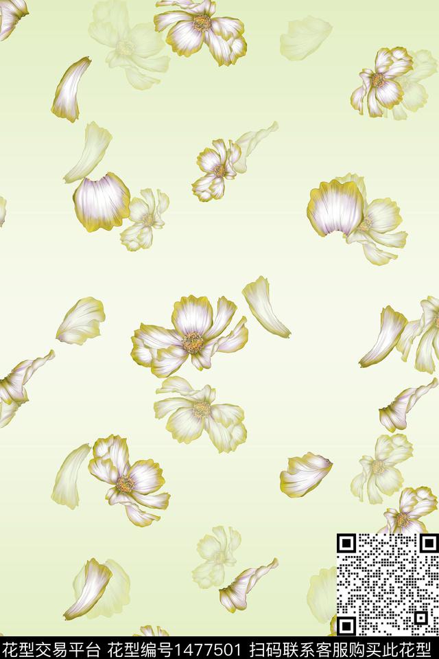 绿植树叶大牌风年轻女性数码印花华亿平台下载（图片编号: 1477501） - 瓦栏（Walan）