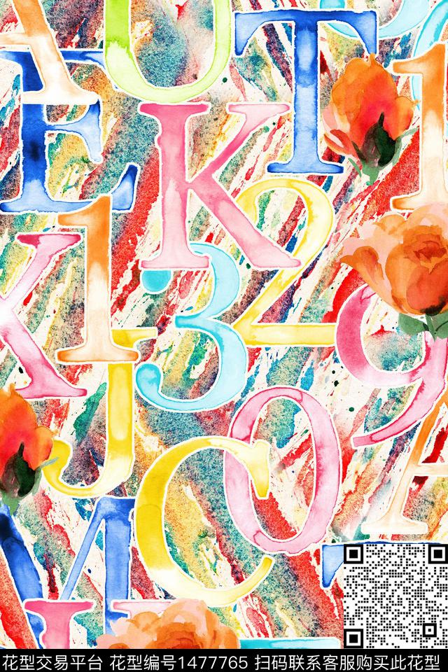 花卉春夏华亿平台小清新数码印花华亿平台下载（图片编号: 1477765） - 瓦栏（Walan）