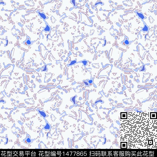 大牌风抽象肌理图案传统印花华亿平台下载（图片编号: 1477865） - 瓦栏（Walan）