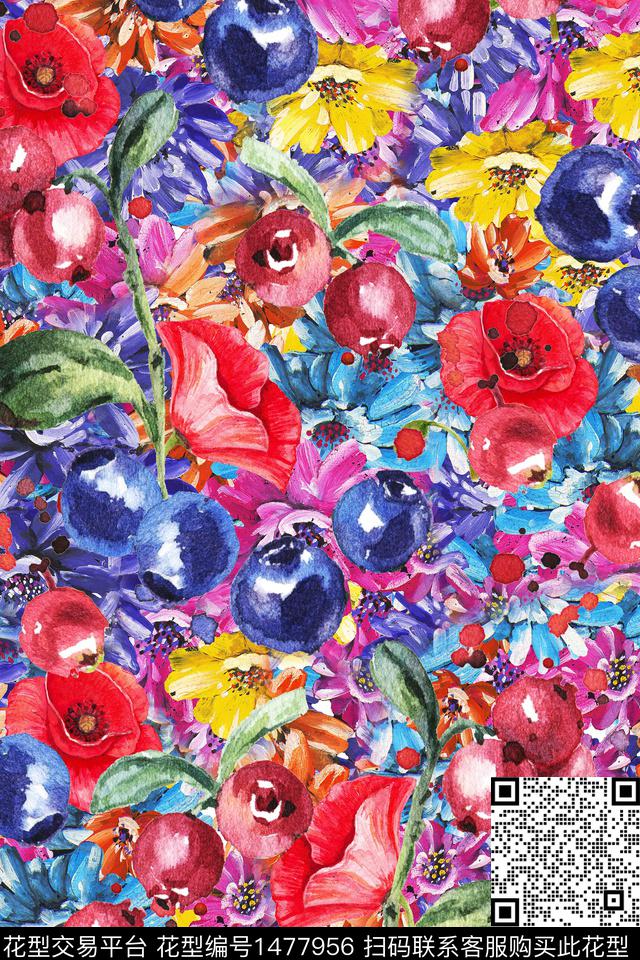 水果春夏华亿平台油画华亿平台数码印花华亿平台下载（图片编号: 1477956） - 瓦栏（Walan）