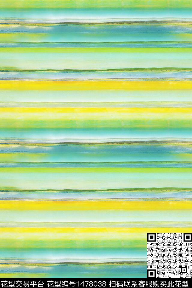 肌理水彩大牌风数码印花华亿平台下载（图片编号: 1478038） - 瓦栏（Walan）