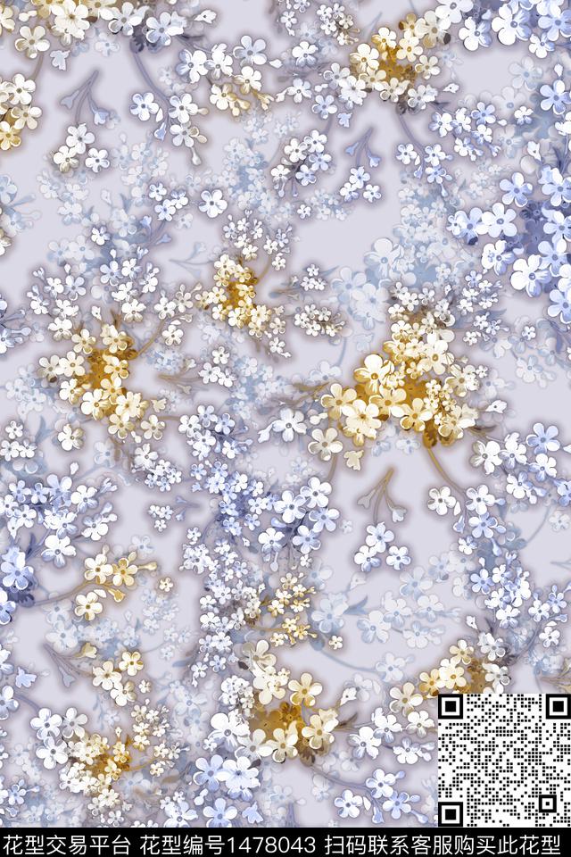 绿植树叶水彩年轻女性数码印花华亿平台下载（图片编号: 1478043） - 瓦栏（Walan）