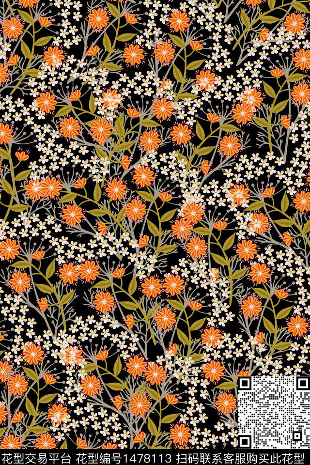 女装小碎花审数码印花华亿平台下载（图片编号: 1478113） - 瓦栏（Walan）