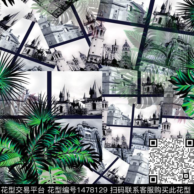 复古配饰小方巾数码印花华亿平台下载（图片编号: 1478129） - 瓦栏（Walan）