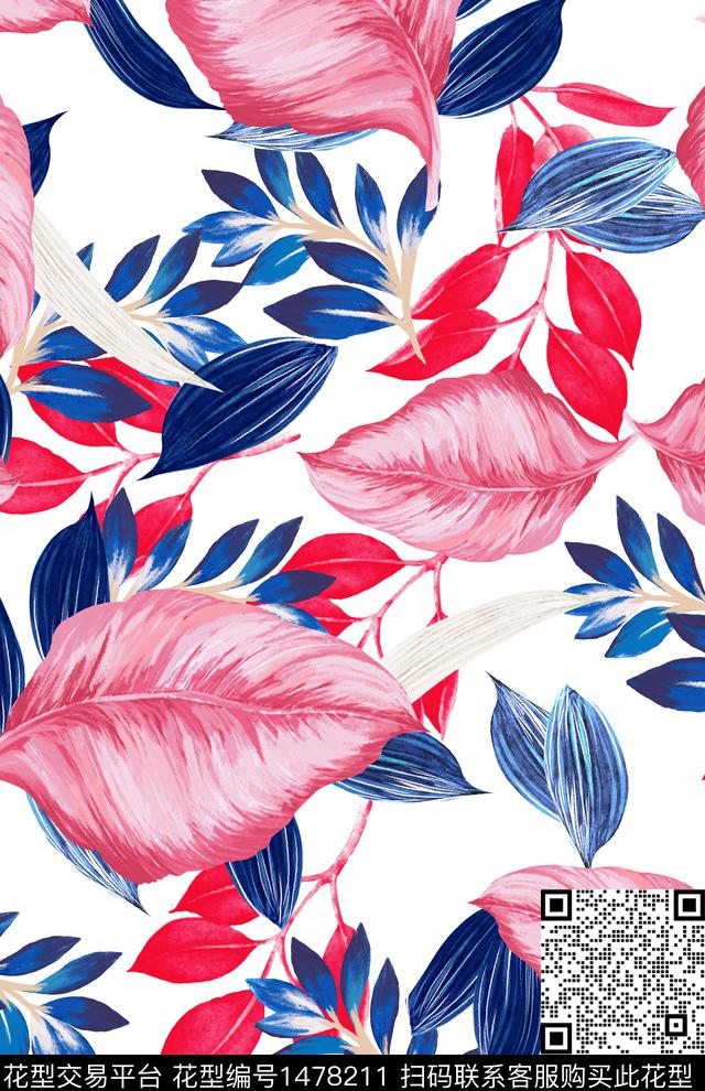 花卉传统华亿平台年轻女性传统印花华亿平台下载（图片编号: 1478211） - 瓦栏（Walan）