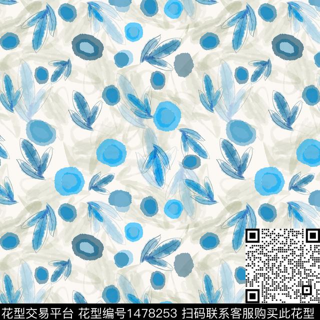 花卉手绘小碎花数码印花华亿平台下载（图片编号: 1478253） - 瓦栏（Walan）