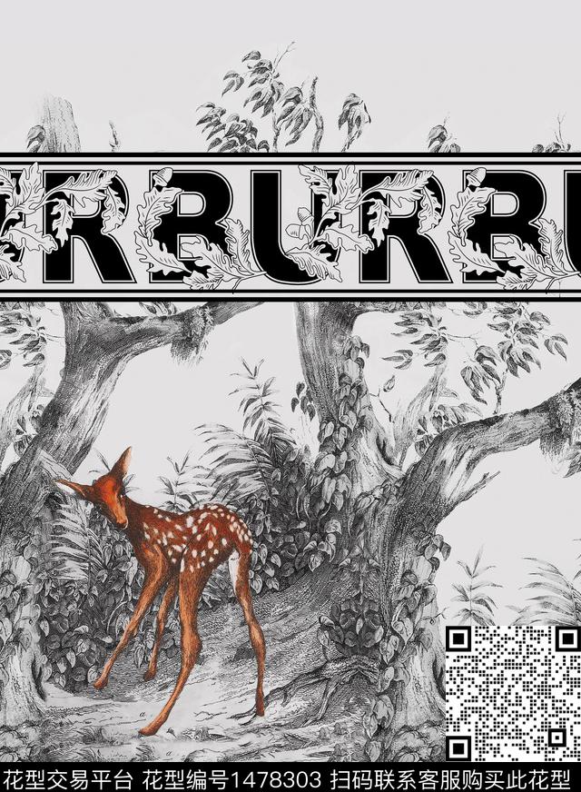 数码定位花大牌风BURBERRY数码印花华亿平台下载（图片编号: 1478303） - 瓦栏（Walan）