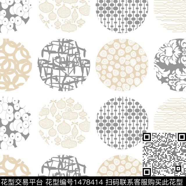 几何线条肌理传统印花华亿平台下载（图片编号: 1478414） - 瓦栏（Walan）