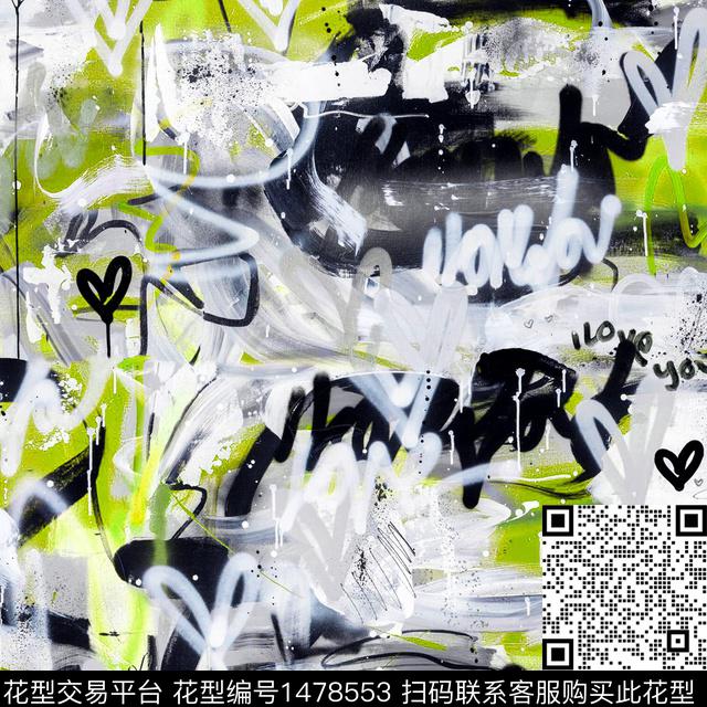 涂鸦DOLCEGABBANA大牌风数码印花华亿平台下载（图片编号: 1478553） - 瓦栏（Walan）