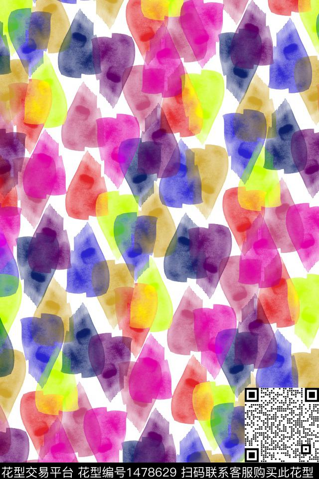 抽象男装户外家居服数码印花华亿平台下载（图片编号: 1478629） - 瓦栏（Walan）