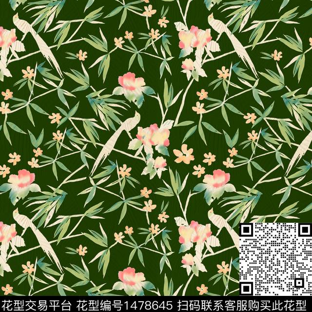 花卉花卉植物传统印花华亿平台下载（图片编号: 1478645） - 瓦栏（Walan）