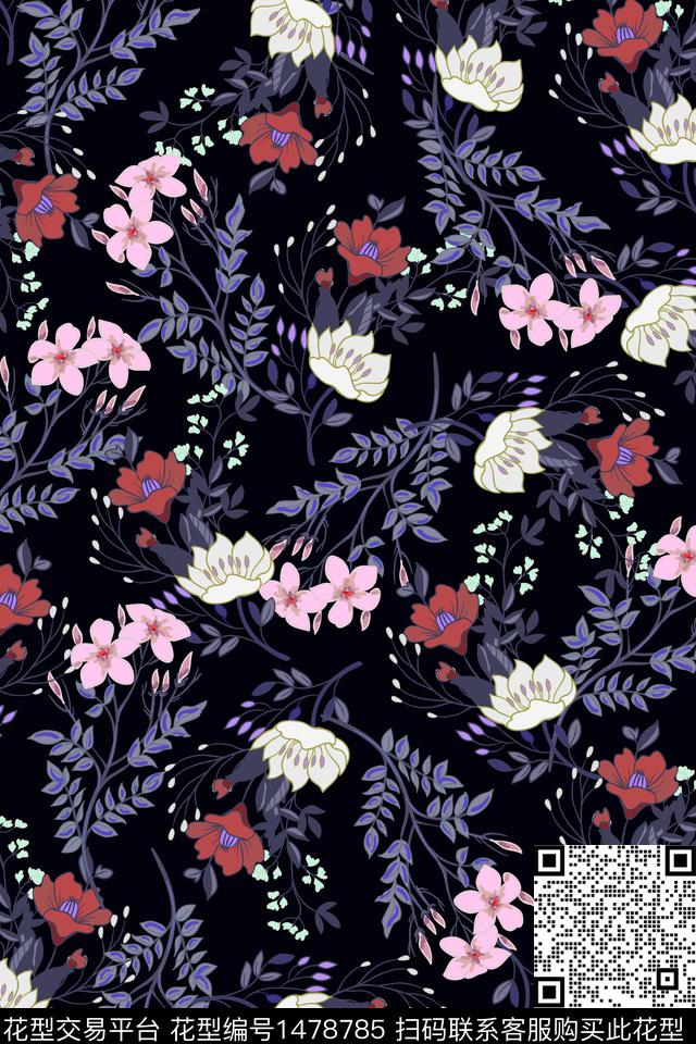 女装小碎花审数码印花华亿平台下载（图片编号: 1478785） - 瓦栏（Walan）