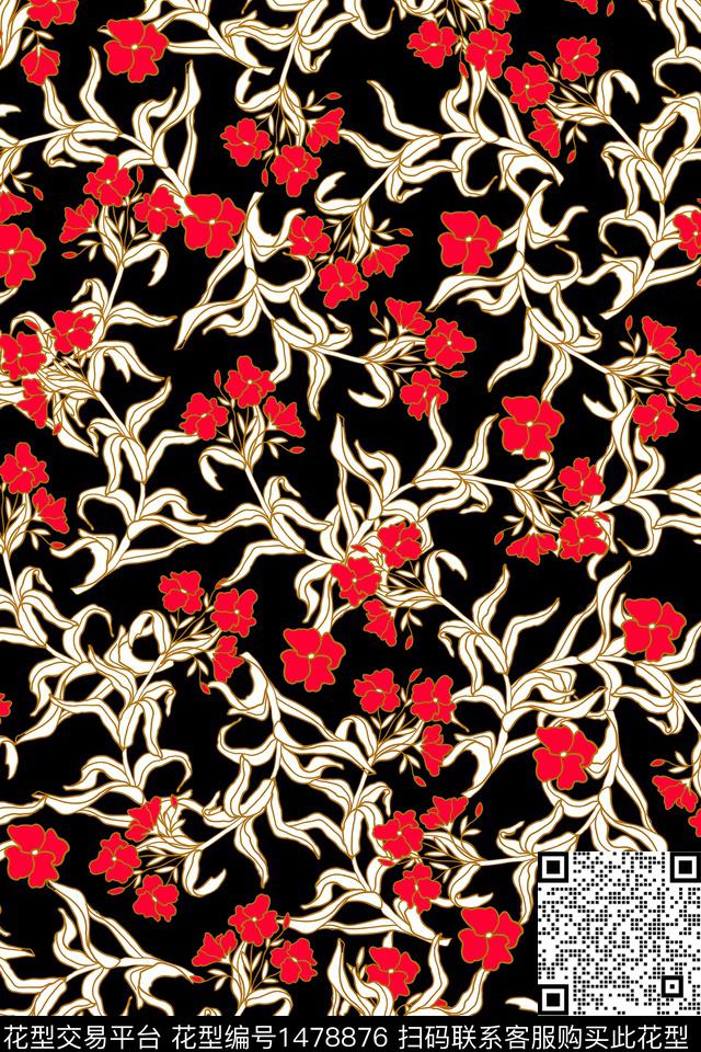 女装小碎花审数码印花华亿平台下载（图片编号: 1478876） - 瓦栏（Walan）