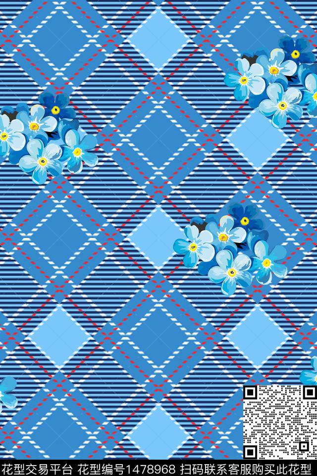 格子春夏华亿平台线条传统印花华亿平台下载（图片编号: 1478968） - 瓦栏（Walan）