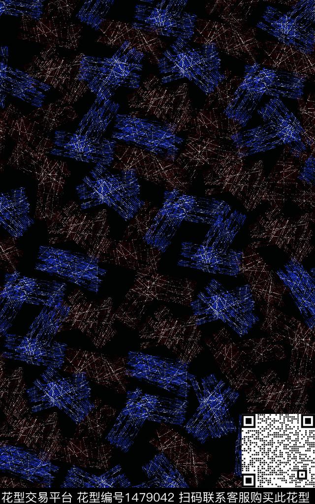 抽象花卉雕印华亿平台中老年数码印花华亿平台下载（图片编号: 1479042） - 瓦栏（Walan）