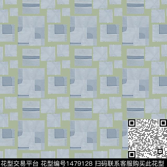 几何格子大牌风传统印花华亿平台下载（图片编号: 1479128） - 瓦栏（Walan）