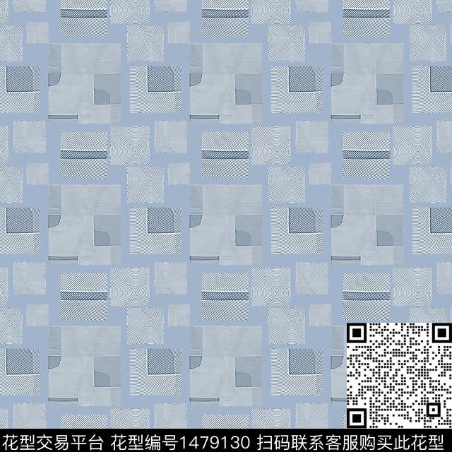 几何格子大牌风传统印花华亿平台下载（图片编号: 1479130） - 瓦栏（Walan）