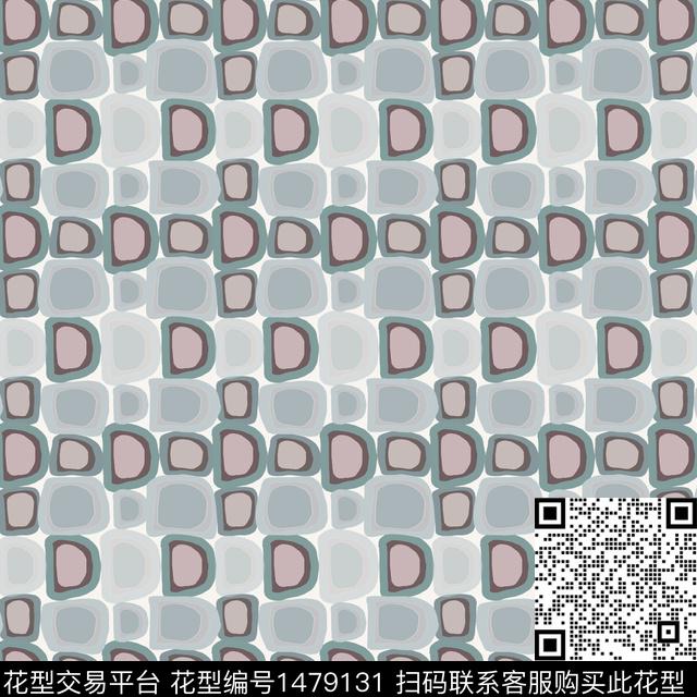 几何格子大牌风传统印花华亿平台下载（图片编号: 1479131） - 瓦栏（Walan）