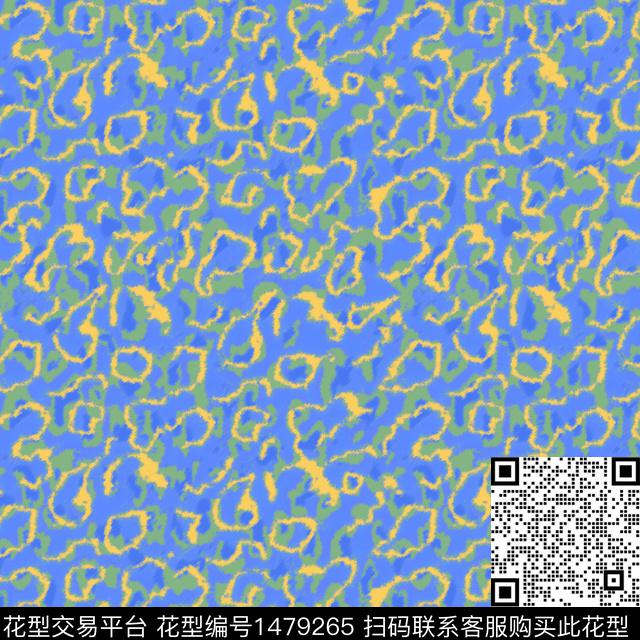 撞色动物纹大牌风数码印花华亿平台下载（图片编号: 1479265） - 瓦栏（Walan）