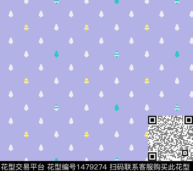 几何花卉小碎花传统印花华亿平台下载（图片编号: 1479274） - 瓦栏（Walan）