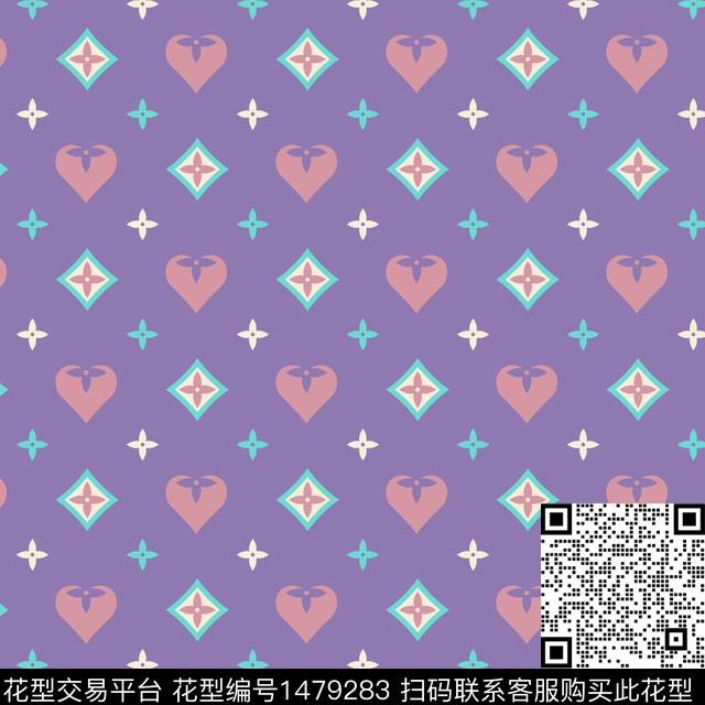 几何卡通小碎花传统印花华亿平台下载（图片编号: 1479283） - 瓦栏（Walan）