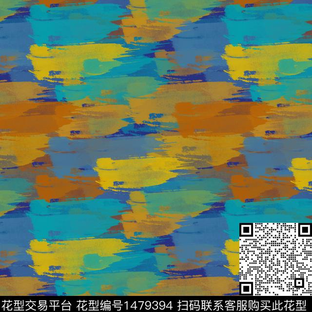 肌理条纹手绘笔触数码印花华亿平台下载（图片编号: 1479394） - 瓦栏（Walan）