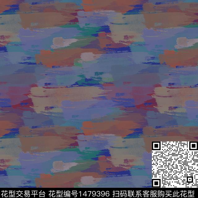 肌理条纹手绘笔触数码印花华亿平台下载（图片编号: 1479396） - 瓦栏（Walan）