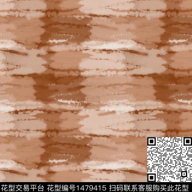肌理扎染华亿平台条纹数码印花华亿平台下载（图片编号: 1479415） - 瓦栏（Walan）