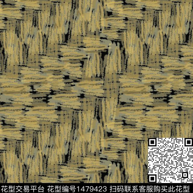 肌理条纹手绘笔触数码印花华亿平台下载（图片编号: 1479423） - 瓦栏（Walan）