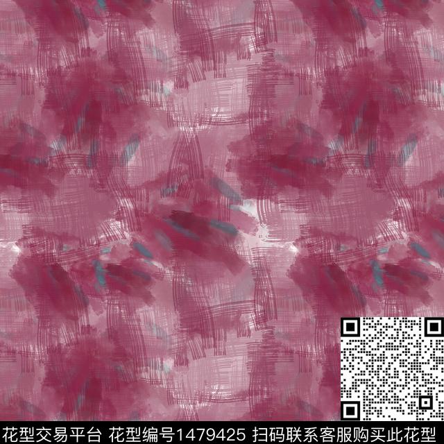 肌理抽象手绘笔触数码印花华亿平台下载（图片编号: 1479425） - 瓦栏（Walan）