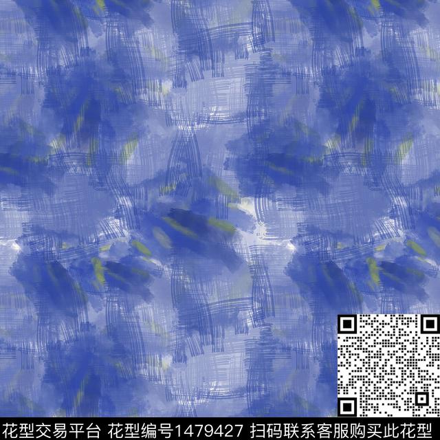 肌理抽象手绘笔触数码印花华亿平台下载（图片编号: 1479427） - 瓦栏（Walan）