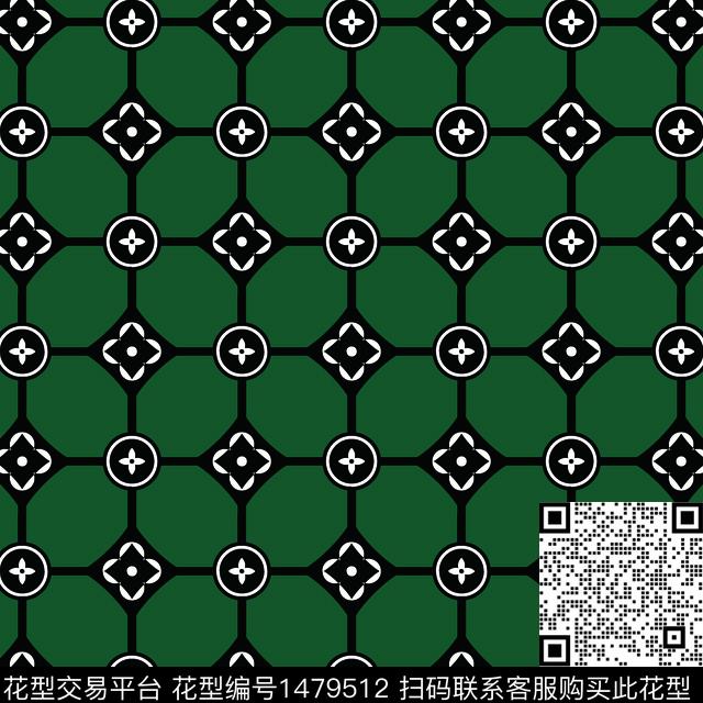 几何大牌风小碎花传统印花华亿平台下载（图片编号: 1479512） - 瓦栏（Walan）