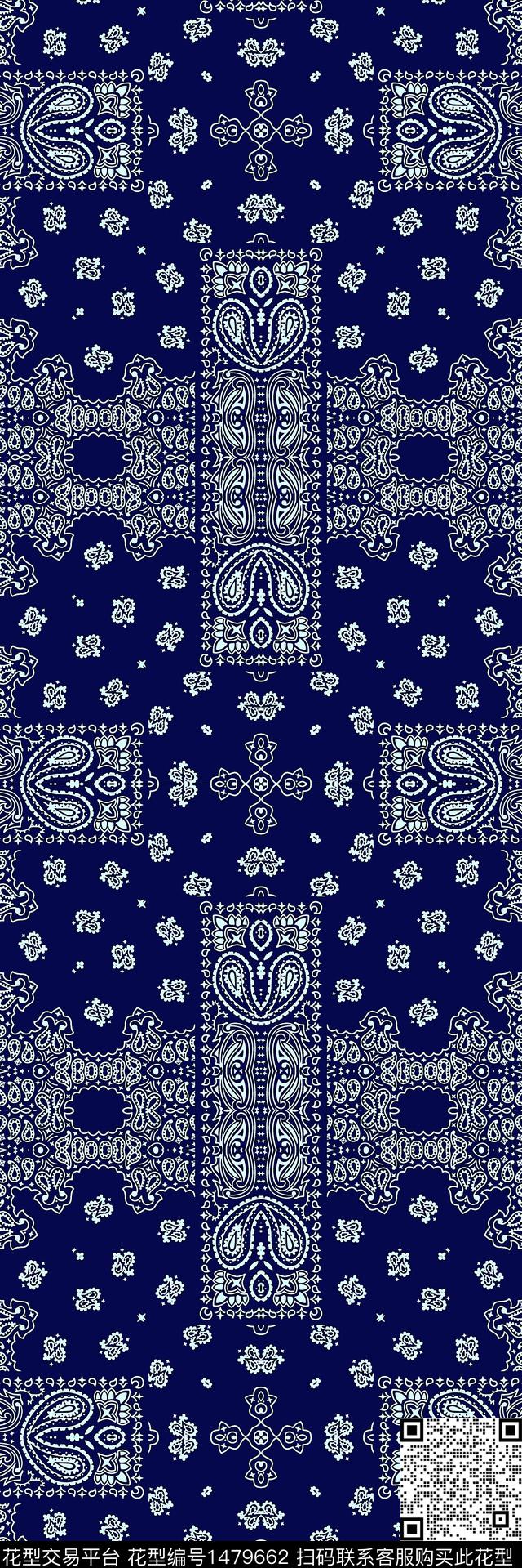 连衣裙几何复古数码印花华亿平台下载（图片编号: 1479662） - 瓦栏（Walan）