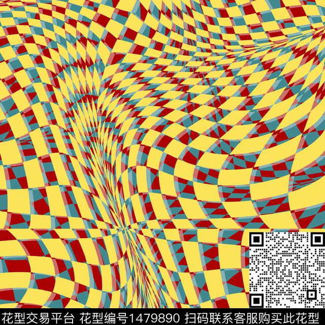 几何大牌风年轻女性传统印花华亿平台下载（图片编号: 1479890） - 瓦栏（Walan）