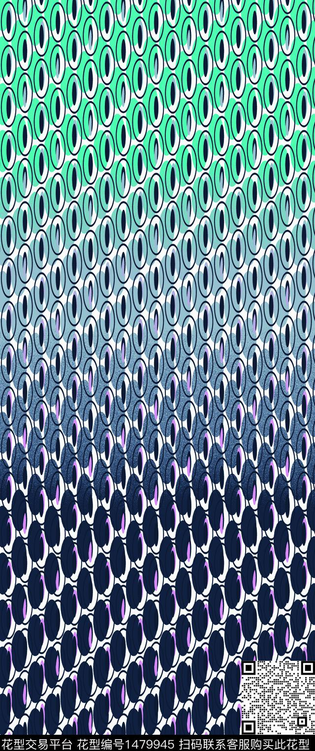 几何民族风花卉数码印花华亿平台下载（图片编号: 1479945） - 瓦栏（Walan）