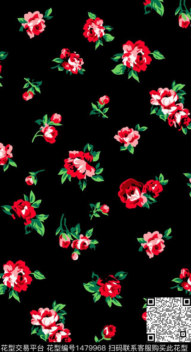 几何民族风花卉传统印花华亿平台下载（图片编号: 1479968） - 瓦栏（Walan）