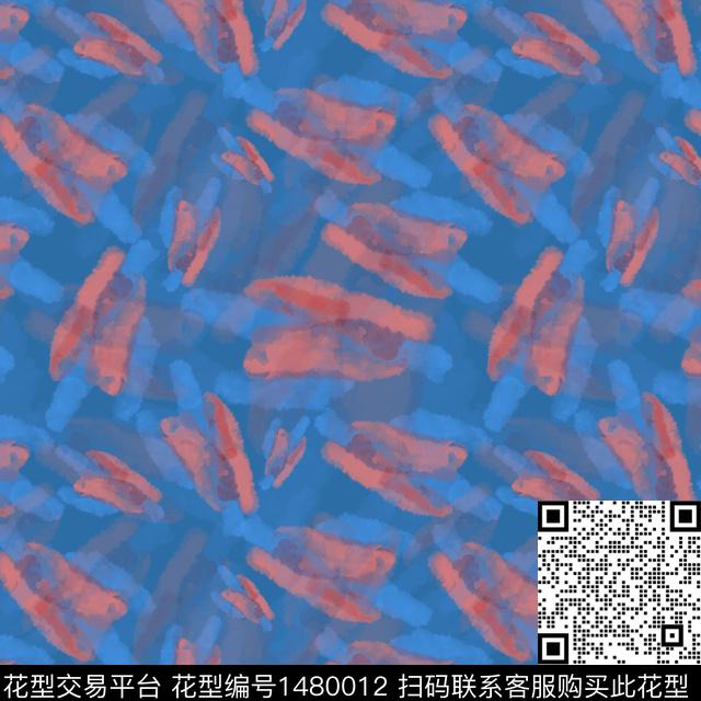 肌理条纹手绘笔触数码印花华亿平台下载（图片编号: 1480012） - 瓦栏（Walan）