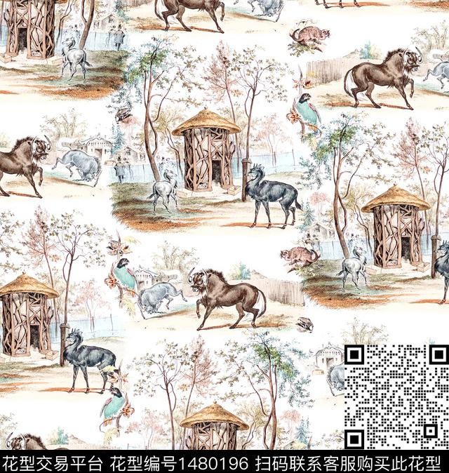 复古小碎花清新风数码印花华亿平台下载（图片编号: 1480196） - 瓦栏（Walan）