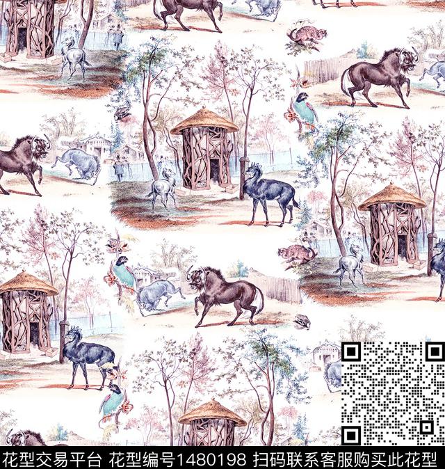 复古小碎花清新风数码印花华亿平台下载（图片编号: 1480198） - 瓦栏（Walan）