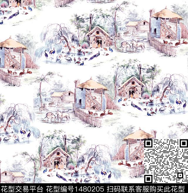 复古小碎花清新风数码印花华亿平台下载（图片编号: 1480205） - 瓦栏（Walan）