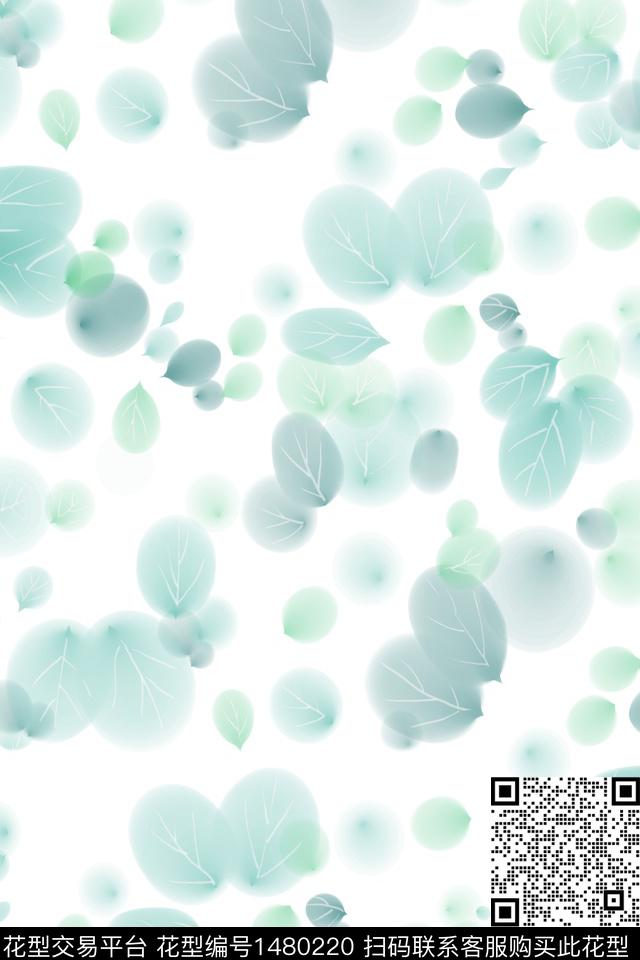 几何花卉大牌风抽象数码印花华亿平台下载（图片编号: 1480220） - 瓦栏（Walan）